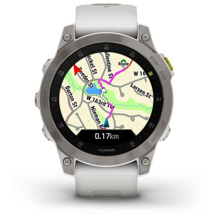 Garmin Epix Sapphire (GEN2) GPS Smartwatch - schneeweiß - Titan - body - fitness