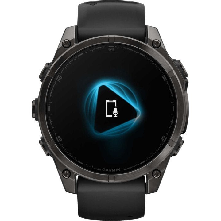 Garmin fenix 8 AMOLED Sapphire GPS Smartwatch - 47mm - Schwarz/Titan Carbongrau DLC - body - fitness