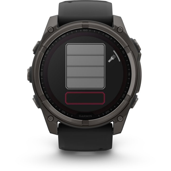 Garmin fenix 8 Sapphire Solar GPS Smartwatch - 51mm - Graphit/Titan Carbongrau DLC - body - fitness