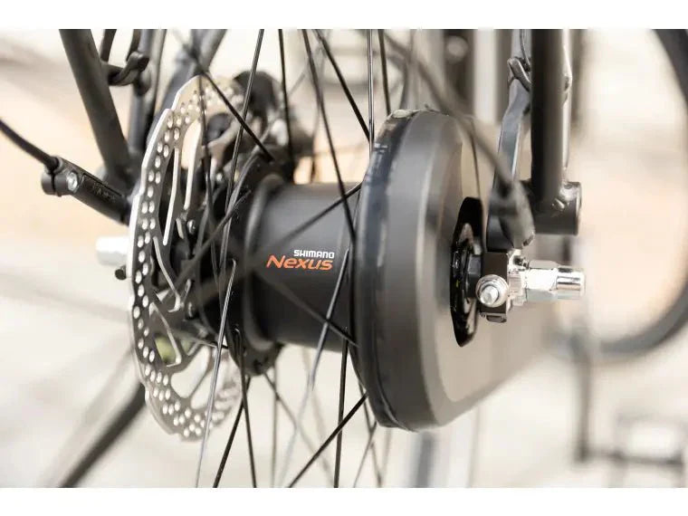 Trek District+ 6 City E - Bike (Farbe Alpine Blue) (Reichweite Bis 140km) ( - body - fitness