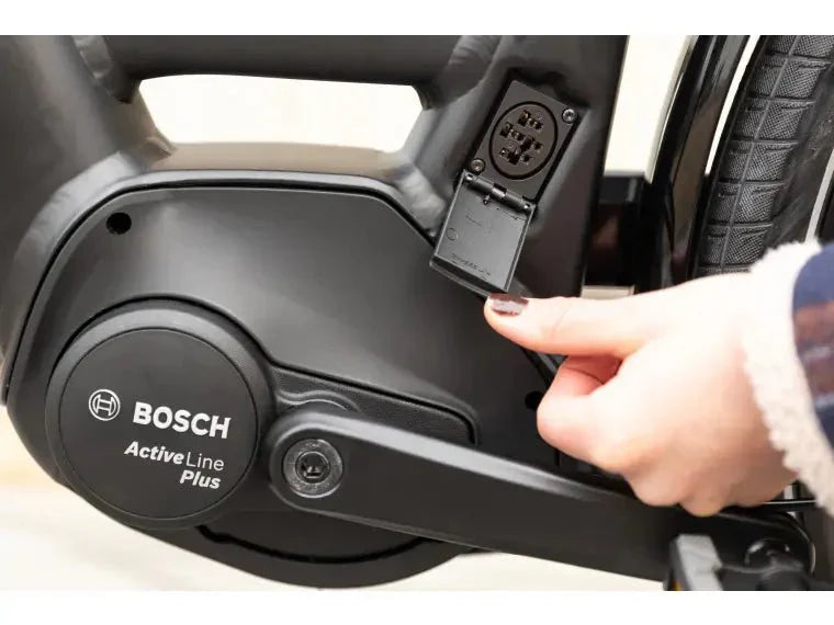 Trek District+ 6 City E - Bike (Farbe Alpine Blue) (Reichweite Bis 140km) ( - body - fitness